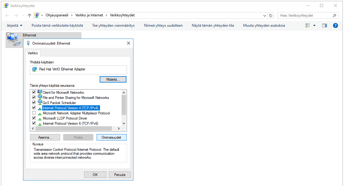 Windows 10 dns vaihto