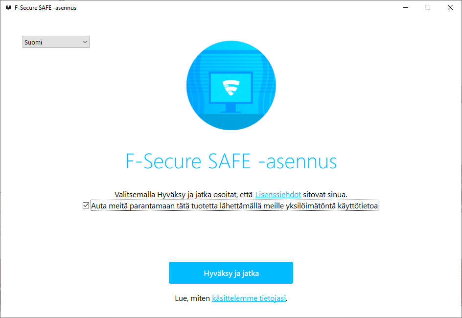 Asenna F-Secure Safe
